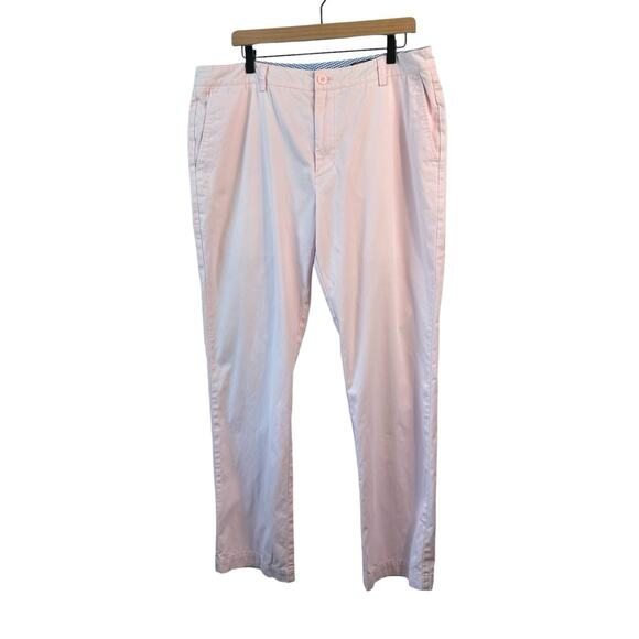 Vineyard Vines Mens Pants 38 X 32 Pink Breaker Chino Cotton Stretch Slim Fit - Picture 1 of 6